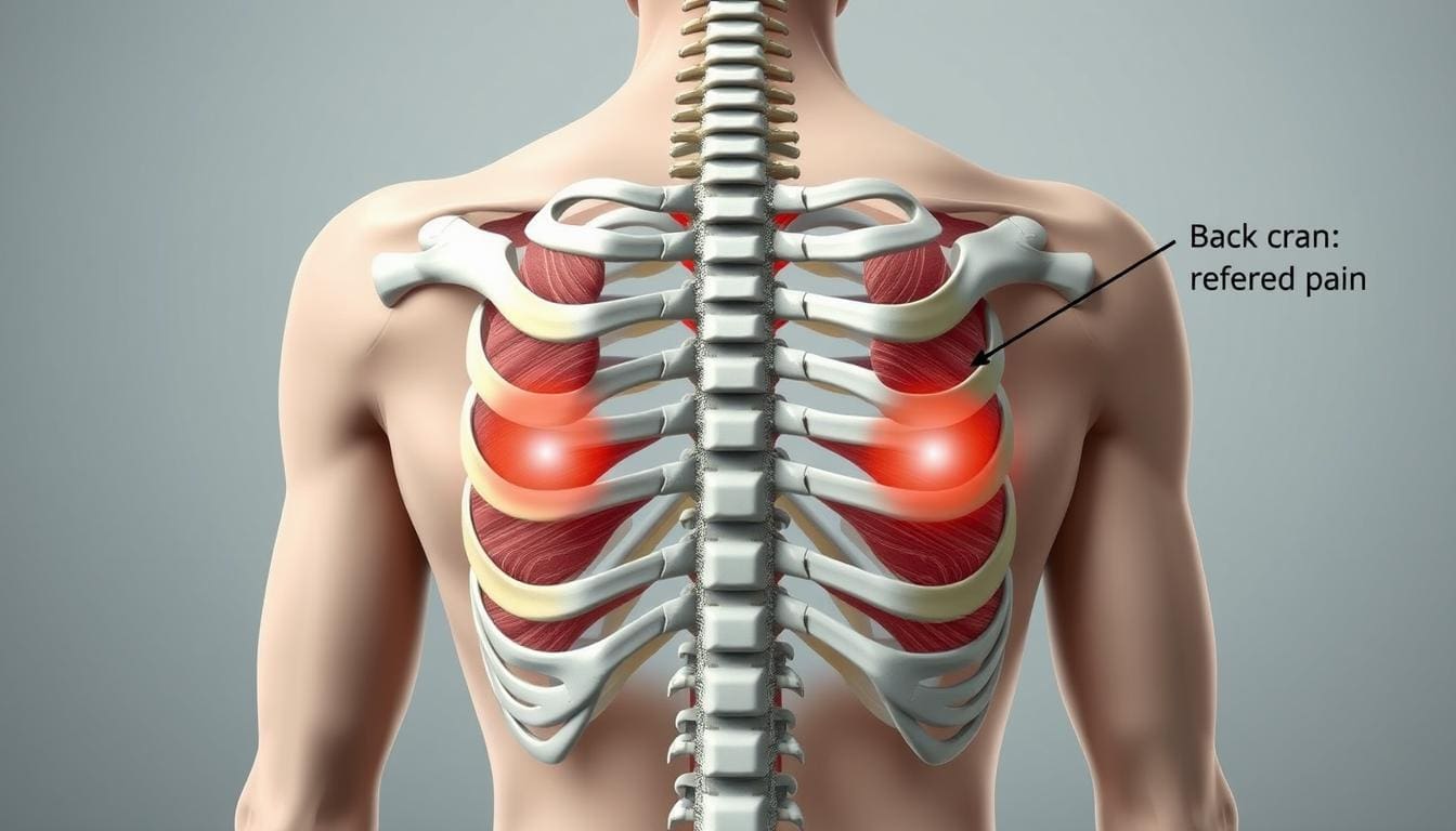 can back pain cause chest pain