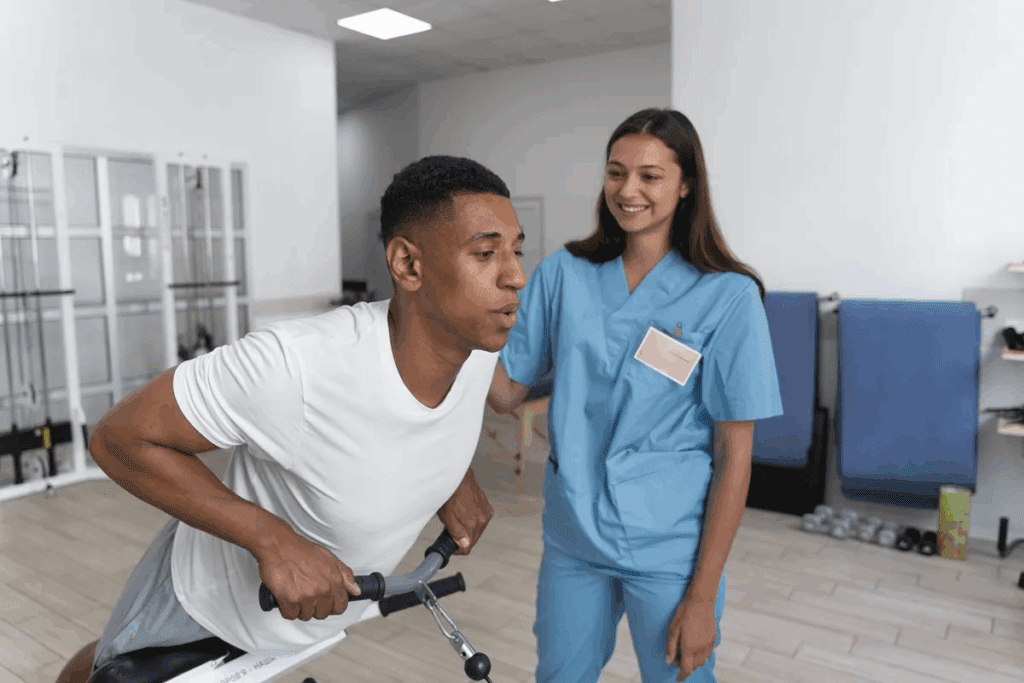 Bilateral below the knee amputation recovery